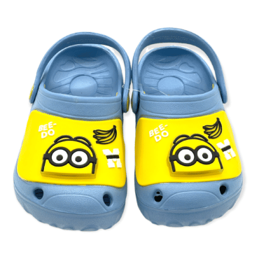 Clogs Minions Ledlys, sko til barn, innesko til barn, clogs til barn, barnehage, barnehagesko, crogs