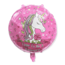 Unicorn rund ballong
