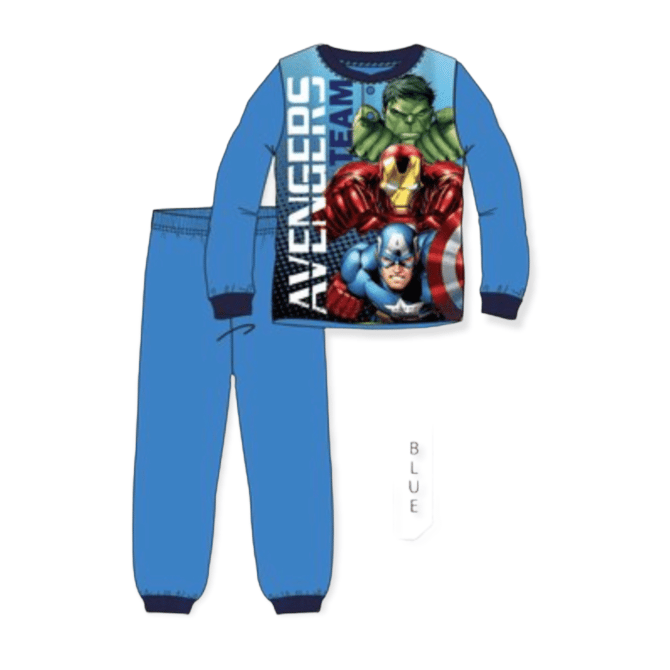 Avengers Pysjamas Fleece Blå, avengers, pysjamas, barneklær, nattetøy til barn