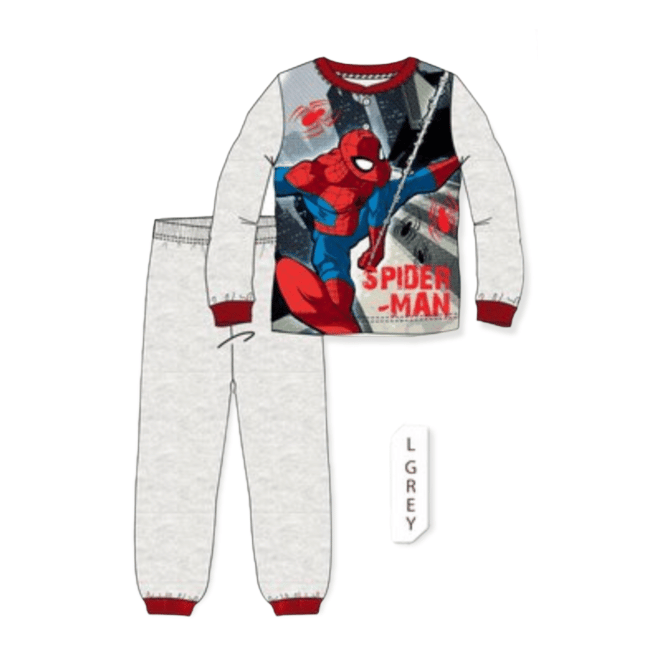 Spiderman pyjamas Grå, pysjamas til barn, nattetøy, kul pysjamas, grå