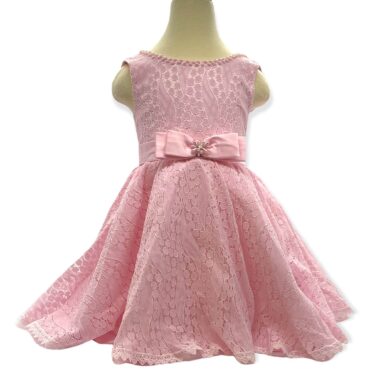Festkjole Barn Lyse Rosa barnekjoler selskapskjole festklær kjole for jenter barn og baby