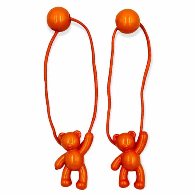 Accessories hårstrikker barn teddy oransje