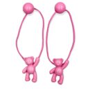 Accessories hårstrikker barn teddy lyse rosa