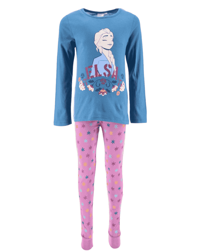 pysjamas frozen barneklær soveklær pysj blå lilla farge