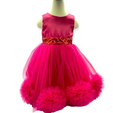 rosa kjole perla barnekjoler