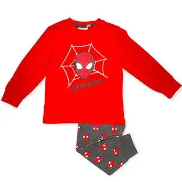 rød spiderman pysjamas