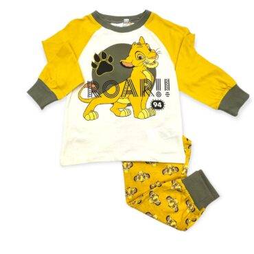 simba pysjamas gul farge barneklær
