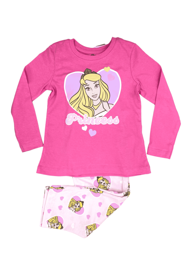 Prinsesse pysjamas rosa farge barneklær natt tøy