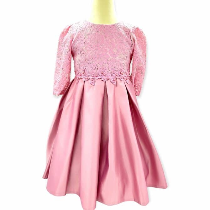 Kjole Gammel Rosa farge barneklær på nett burdepikekjole barnekjoler