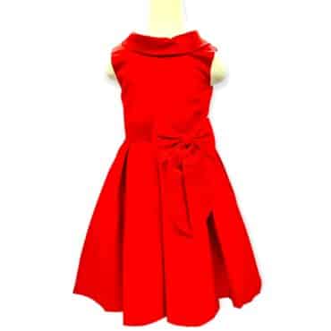 Kjole Rød barneklær på nett burdepikekjole barnekjoler