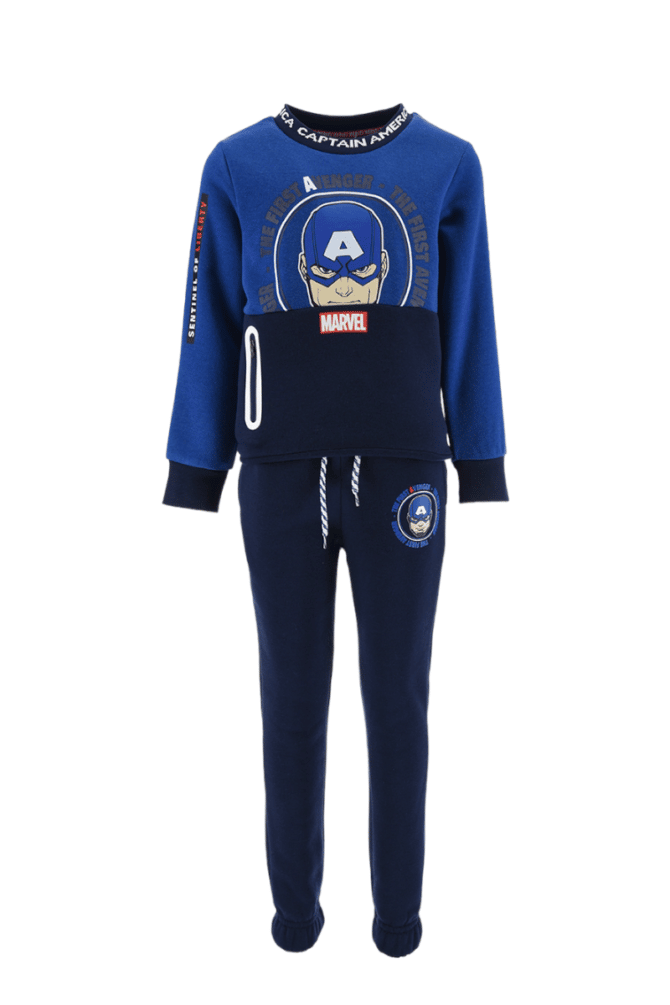 Captian America Blå Klessett barneklær på nett gutt genser og bukse joggedress kles sett