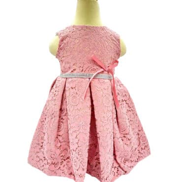Festkjole Lyse Rosa barneklær kjoler til jente festklær selskapskjoler babyklær