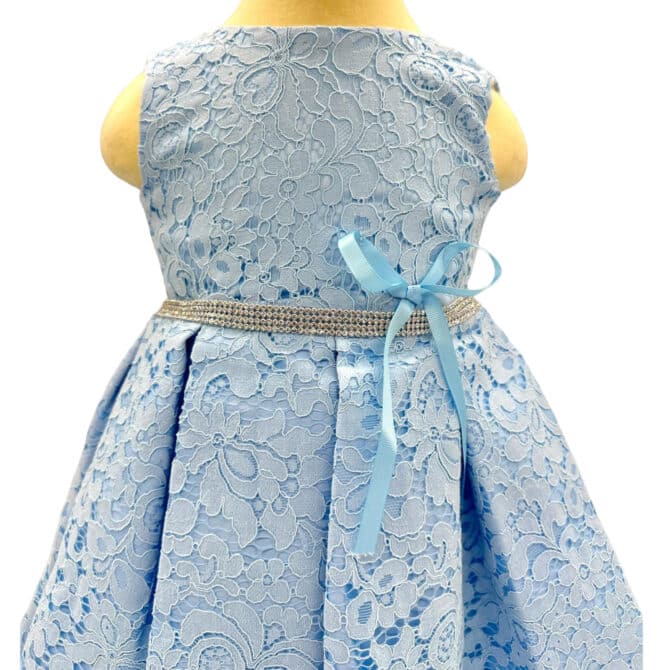 Festkjole Lyse Blå barneklær kjoler til jente festklær selskapskjoler babyklær