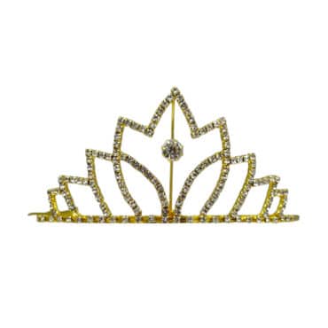 Prinsesse Krone Gull Tiara for barn hårpynt
