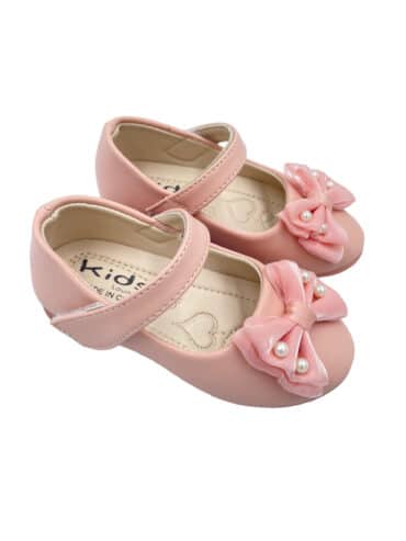 Rosa Ballerinasko Barn Sløyfedesign barnesko jente sko fest sko babysko