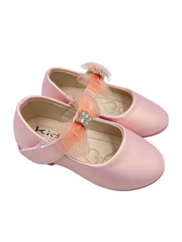Rosa Barne Sko med Sløyfe jente sko baby sko fest sko