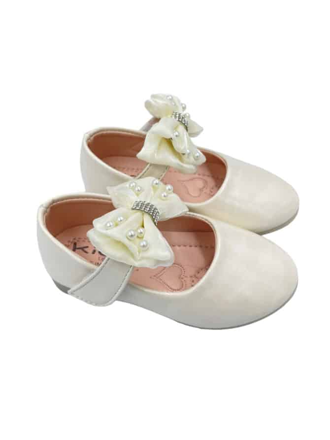 Krem Ballerinasko Barn med Stropp barnesko jente sko fest sko babysko