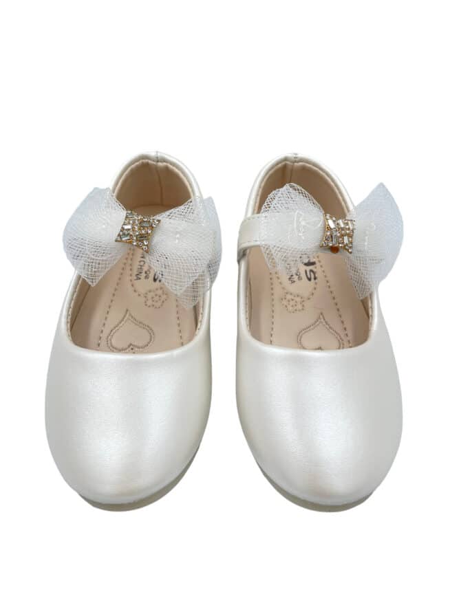 Hvite Barne Sko med Sløyfe jente sko baby sko fest sko
